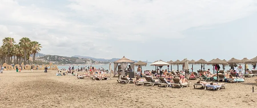 Stranden Playa de la Malagueta i Málaga